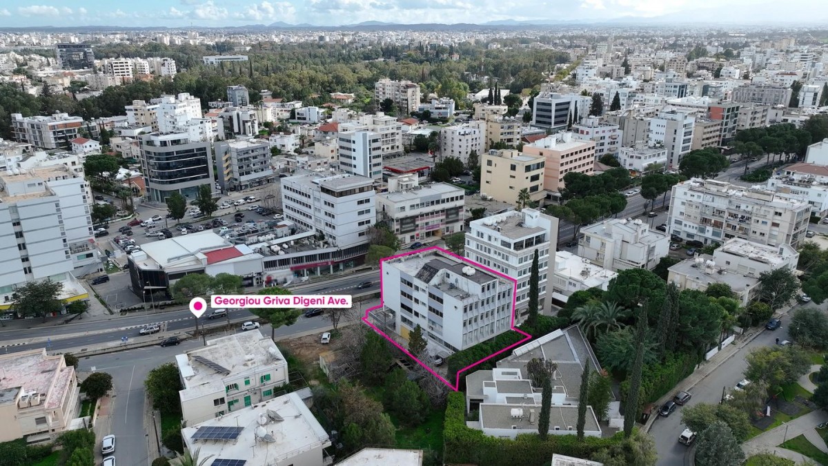 Four-storey building with a basement located in Engomi, Nicosia