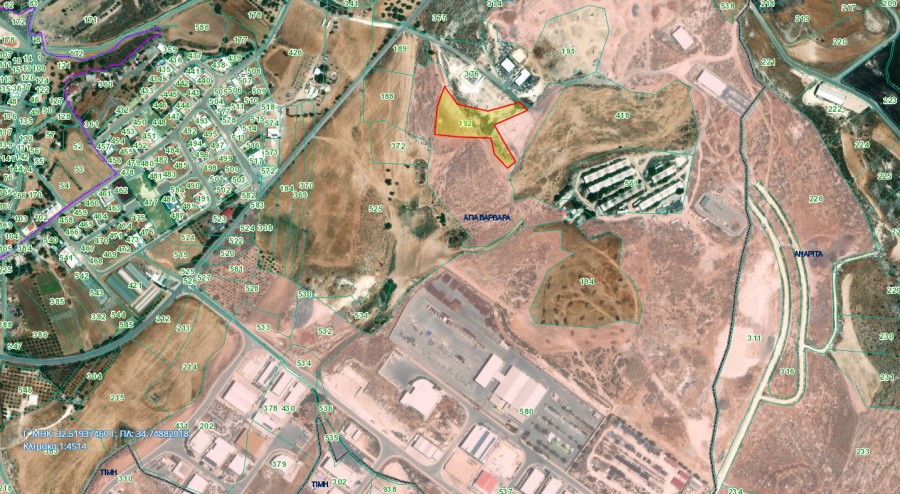 Agia Varvara, Paphos Industrial Field For Sale | WW11715